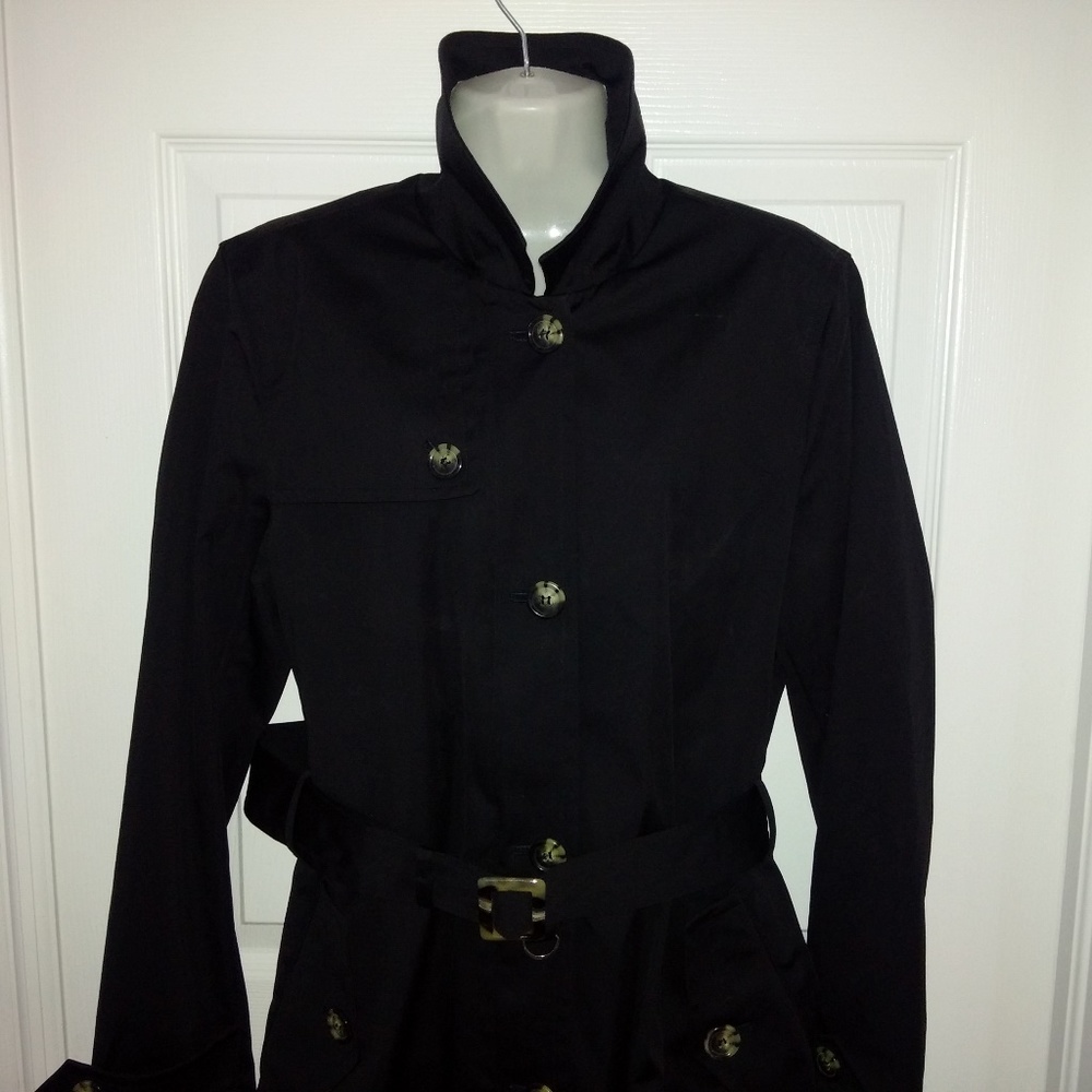 Anne Klein jacket coat size 8 black NWT
